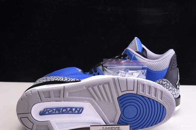 Reps TBK Royal' Jordan CT8532 400 - Retro 3 Air 'Varsity 0801